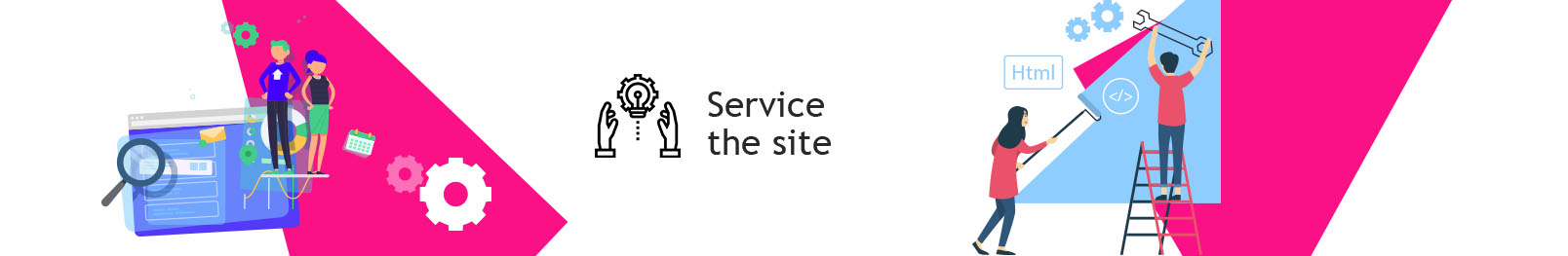 Site maintenance. High-quality service of your site.